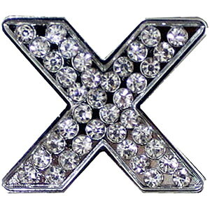 【メーカー在庫あり】 マッドマックス MAD MAX 立体クリスタルエンブレム アルファベットX シルバー O98-2007-X JP店