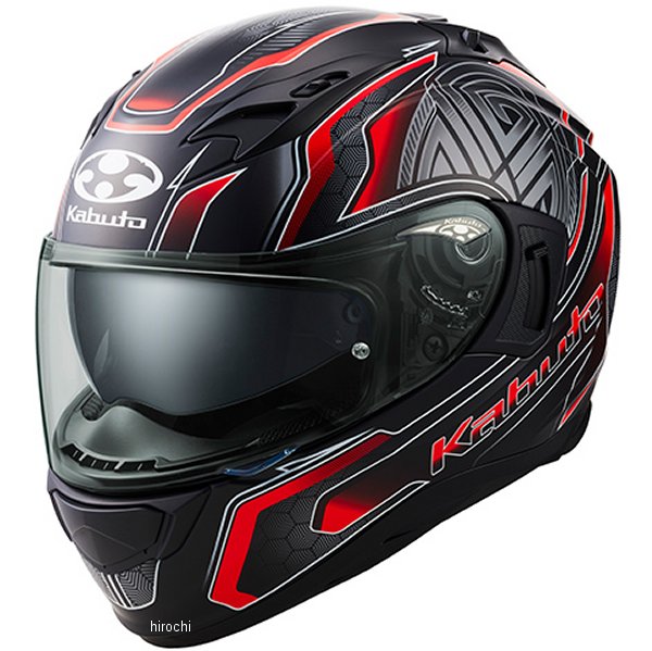 KAMUI-3 フルフェイスヘルメット KABUTO OGK オージーケーカブト CIRCLE JP店 4966094585679 Sサイズ フラットブラック赤 ヘルメット