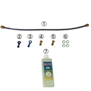 SP武川 リアブレーキホースキット ブラケット/バックステップ用 モンキー125 06-08-0258 JP店