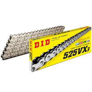 DID 大同工業 チェーン 525VX3 VXシリーズ Xリング シルバー 110L クリップ 4525516398206 JP店