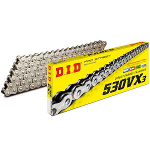 DID �哯�H�� �`�F�[�� 530VX3 VX�V���[�Y X�����O �V���o�[ 130L �N���b�v 4525516462303 JP�X