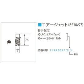 35993097/1.1TM ミクニ MIKUNI エアージェット BS30/97 #1.1 35993097/1.1 JP店