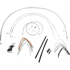 �yUSA�݌ɂ���z �o�[���[�u�����h Burly Brand �P�[�u���L�b�g �X�e�����X 07�N-10�N FLSTC�AFLSTF�AFLSTN 16�C���`�p 0610-0715 JP�X