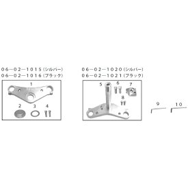 SP武川 トップブリッジ&ステムキット (40mmオフセット/174mmピッチ) シルバー 06-02-0031 JP店