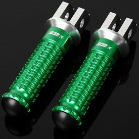 スピードラ SPEEDRA アルミ削り出しタンデムステップ スタンダードタイプ パッセンジャー シルバー/緑 AFPS110GN JP店
