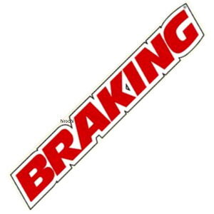�y���[�J�[�݌ɂ���z �u���[�L���O BRAKING �X�e�b�J�[ 13cm S�T�C�Y �� BG50-0020 JP�X
