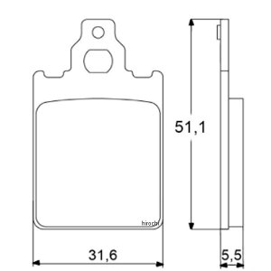 �A�R�T�b�g ACCOSSATO �u���[�L�p�b�h AGPA27 �I�[�K�j�b�N ITALJET FORMULA�APIAGGIO SKIPPER�AQUARTZ 403-AGPA027-OR JP�X