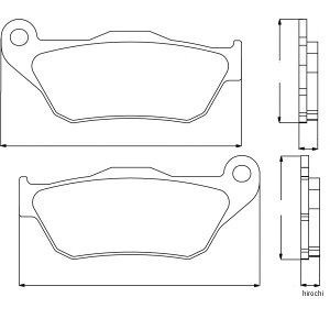 アコサット ACCOSSATO ブレーキパッド スタンダート 06年-09年 YP R XMAX125 403-AGPA086-ST JP店