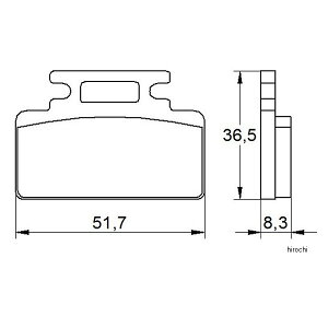 �A�R�T�b�g ACCOSSATO �u���[�L�p�b�h �I�[�K�j�b�N 95�N-03�N RS125 403-AGPA168-OR JP�X