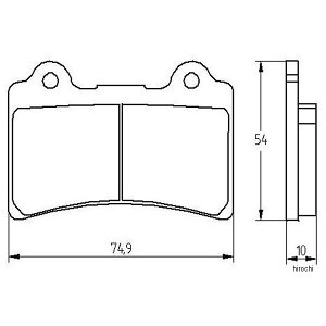 �A�R�T�b�g ACCOSSATO �u���[�L�p�b�h �G�{�����[�V����EV1 89�N-92�N FZ750 GENESIS 403-AGPA197-EV1 JP�X