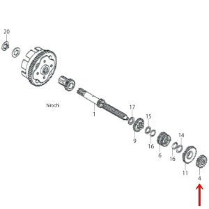 SP CVtg 2ndM 17T GCv 00-00-2398 JPX