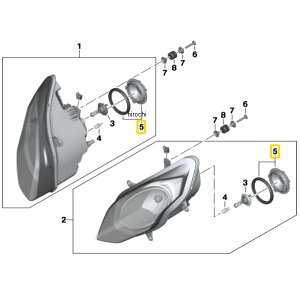 BMW���� �w�b�h���C�g �J�o�[ 63127720060 JP�X