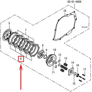 【メーカー在庫あり】 SP武川 クラッチフリクションディスク 1枚入り 00-02-0481 JP店