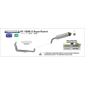 A[ ARROW XbvI}t[ MAXI RACE TECH 10N-19N XT1200ZSUPERTENERE A~/J[{Gh 72614AK JPX