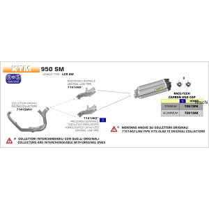 A[ ARROW XbvI}t[ RACE TECH fA 06N-09N KTM 950SM A~/J[{Gh 72613AK-71414KZ JPX