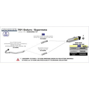 A[ ARROW XbvI}t[ RACE TECH 17N-19N KTM 1290SUPERDUKE R `^/J[{Gh 72623PK-72143KZ JPX