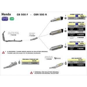 A[ ARROW XbvI}t[ PRO RACE 16N-17N CB400F `^ 71029PR JPX