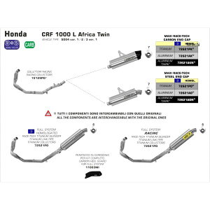 A[ ARROW XbvI}t[ MAXI RACE TECH 18N-19N AfricaTwin ADVSports A~_[N/XeGh 72621AON JPX