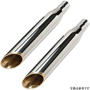 モーターステージ スリップオンマフラー 76ベビーブラス 17年 FXDL、FXDB クローム/エンドメッキ 2018177 JP店