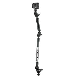 【メーカー在庫あり】 ラムマウント RAM Mounts GoProマウント&トラックボールベースセット(タフポール) 全長78.7cm 1.5インチボール RAP-354TRA112-4AGOP1 JP店