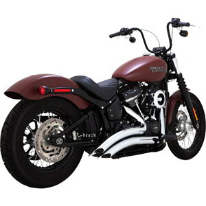 【USA在庫あり】 バンス&ハインズ VANCE & HINES ビッグラディウスマフラー 18年-22年 ハーレー FXBB クローム 1800-2567 JP店