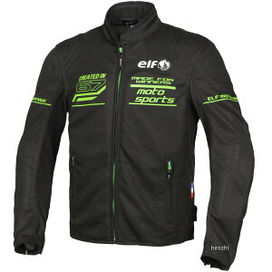 エルフ elf 2023年春夏モデル フレッドメッシュジャケット 黒/緑 Sサイズ EJ-S116 JP店