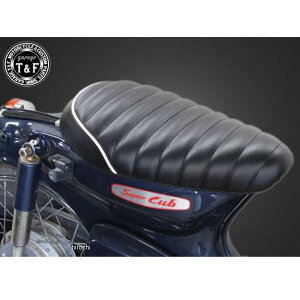 ガレージT&F タックロールシート スーパーカブC50/C70/C90/、リトルカブ 黒/白 CUBST01BK JP店