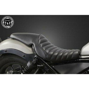 ガレージT&F ガンファイターシート タイプ:タックロール レブル250 黒/黒 RB250ST02BKBK JP店