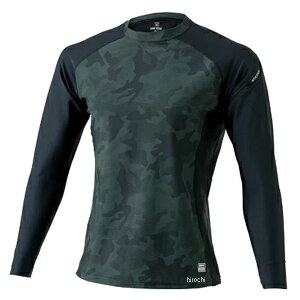 TSデザイン インナー ロングスリーブシャツ 黒/迷彩 3Lサイズ 84152 JP店