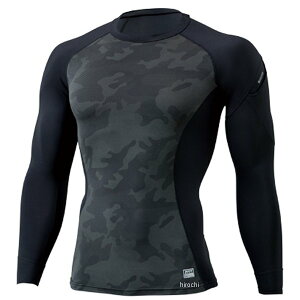 【メーカー在庫あり】 TSデザイン インナー ロングスリーブシャツ 黒/迷彩 Mサイズ 8225 JP店