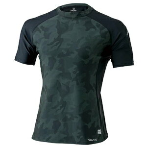 【メーカー在庫あり】 TSデザイン インナー ショートスリーブシャツ 黒/迷彩 Sサイズ 841552 JP店