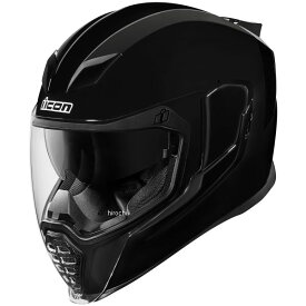 【USA在庫あり】 アイコン ICON フルフェイスヘルメット AIRFLITE Gloss 黒 Lサイズ(59cm-60cm) 0101-10857 JP店