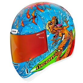 アイコン ICON フルフェイスヘルメット AIRFORM DINO FURY 青 XLサイズ 0101-14793 JP店