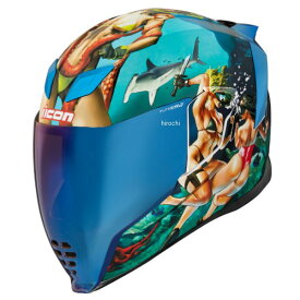 アイコン ICON フルフェイスヘルメット AIRFLITE PLEASUREDOME4 青 3XLサイズ 0101-15006 JP店