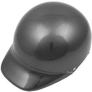 【メーカー在庫あり】 NBS バイクパーツセンター ハーフヘルメット ガンメタ フリーサイズ(57-60cm未満) 7003 JP店