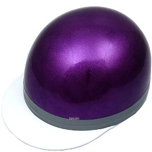 【メーカー在庫あり】 NBS バイクパーツセンター ハーフヘルメット コルク半 三つボタン パープルラメ フリーサイズ(57-60cm未満) 701005 JP店