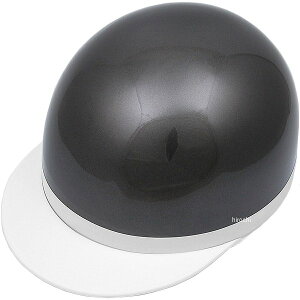 【メーカー在庫あり】 NBS バイクパーツセンター ハーフヘルメット 白ツバ ガンメタ XLサイズ(61-62cm) 710912 JP店