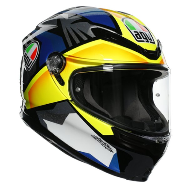 エージーブイ AGV フルフェイスヘルメット K6 JOAN 黒/青/黄 XLサイズ