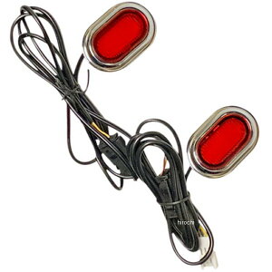 【USA在庫あり】 カスタム ダイナミクス LIGHT アンテナ レッドレンズ クローム 2040-2745 JP店