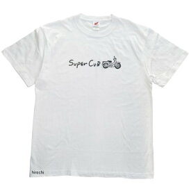 ホンダ スーパーカブ ライティングプリントTシャツ 白 XLサイズ 2301HD01-03 JP店