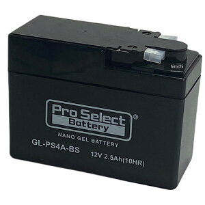 【メーカー在庫あり】 プロセレクト PROSELECT バイク用 バッテリー ジェルタイプ GL-PS4A-BS YTR4A-BS互換 (液入充電済) PSB102 JP店