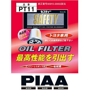 【メーカー在庫あり】 ピア PIAA オイルフィルター トヨタ 90915-20002 PT11 JP店