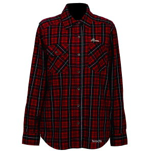 【メーカー在庫あり】 ロッソスタイルラボ Rosso StyleLab 秋冬モデル プロテクションフランネルシャツ 赤/黒 Mサイズ ROJ1000 JP店
