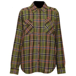 【メーカー在庫あり】 ロッソスタイルラボ Rosso StyleLab 秋冬モデル プロテクションフランネルシャツ 緑 Mサイズ ROJ1000 JP店