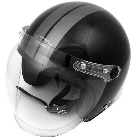 【メーカー在庫あり】 TNK工業 ジェットヘルメット XX-606 黒/ガンメタ XXLサイズ(62-64cm) 4984679511363 JP店