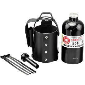 キジマ ガソリンボトル レザーホルダーセット 900cc 黒 HD-04166 JP店