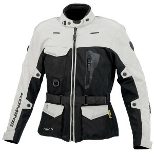 【メーカー在庫あり】 コミネ KOMINE 春夏モデル アドベンチャーメッシュジャケット ライトグレー Mサイズ JK-172 JP店