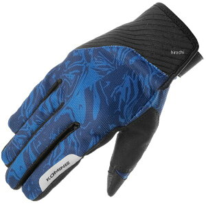 【メーカー在庫あり】 コミネ KOMINE 春夏モデル ストレッチメッシュグローブ ルーチェII ネイビーマーブル XLサイズ GK-1853 JP店