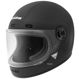 HK-190 コミネ KOMINE ネオレトロフルフェイスヘルメット マットブラック Mサイズ 01-190 JP店