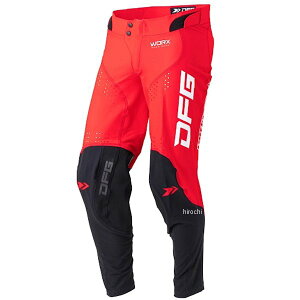 【メーカー在庫あり】 ディーエフジー DFG ワークス パンツ 赤/黒 32インチ D3097 JP店